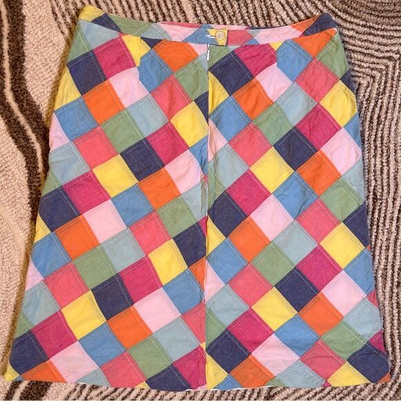 Brooks Brothers patchwork a-line skirt 💗 size 10 - Picture 3 of 5